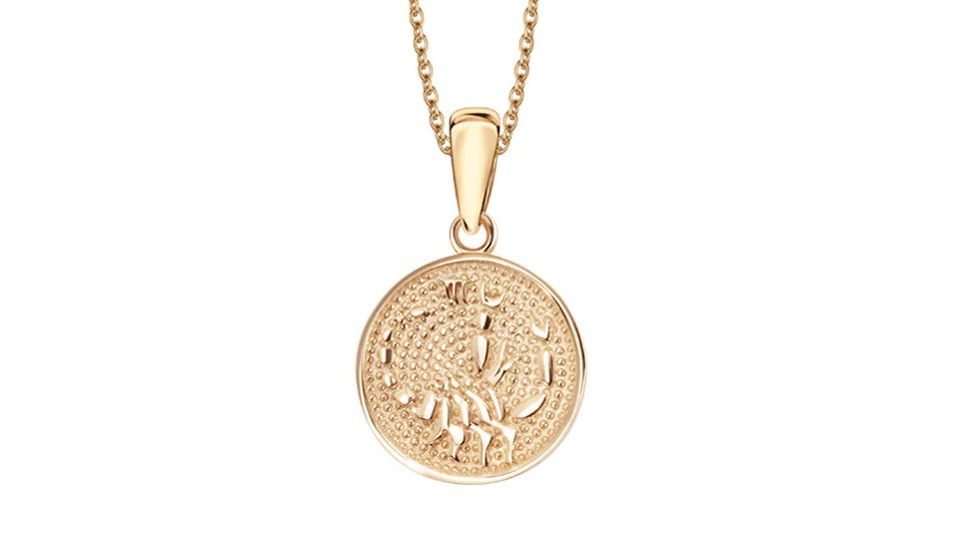 Zawieszka złota Znak Zodiaku Skorpion pr. 585