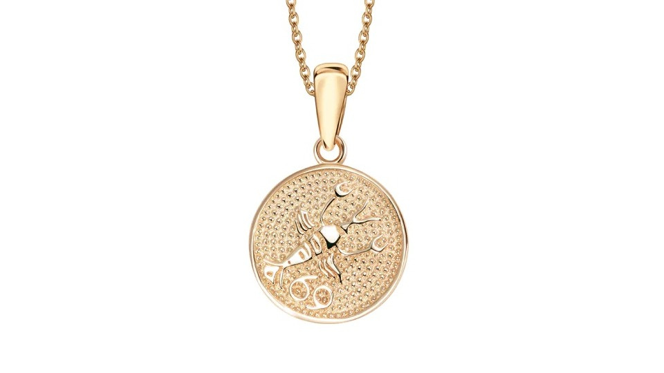 Zawieszka złota Znak Zodiaku Rak pr. 585