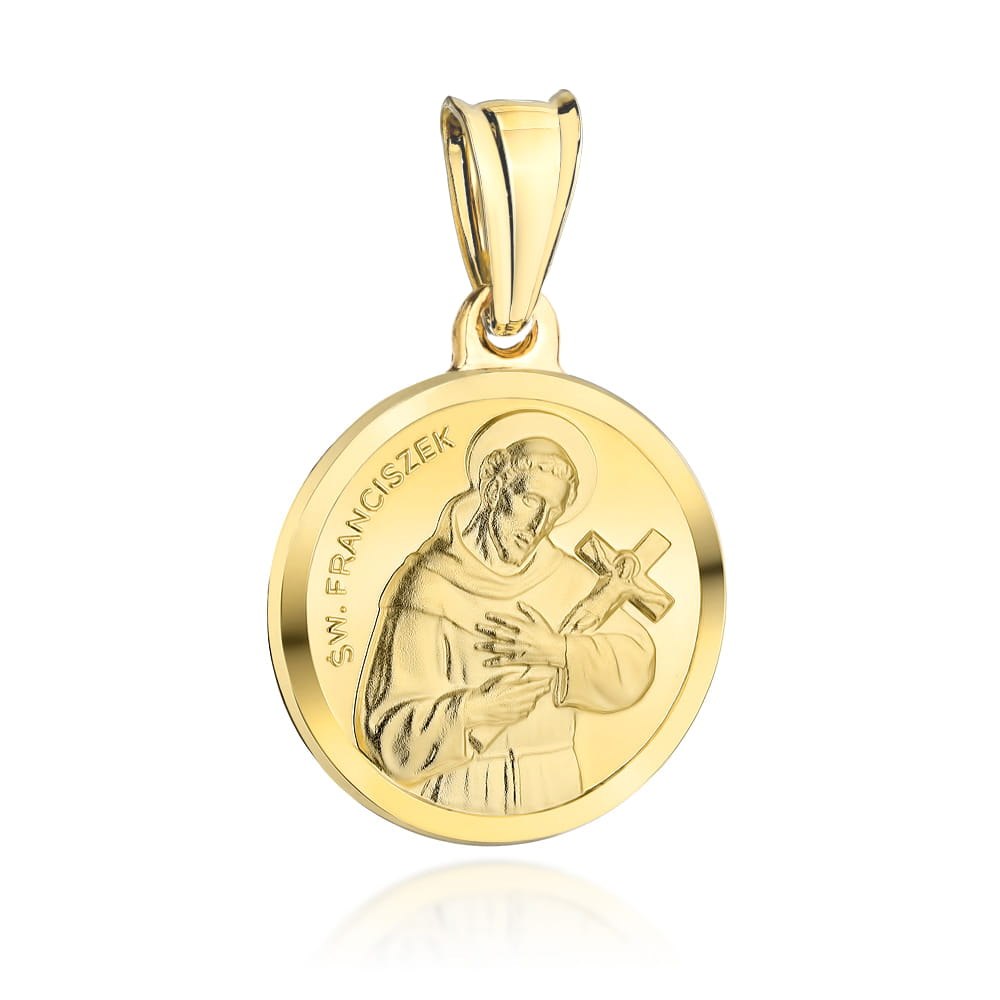 Medalik złoty święty Franciszek (Gramatura: 3.27)