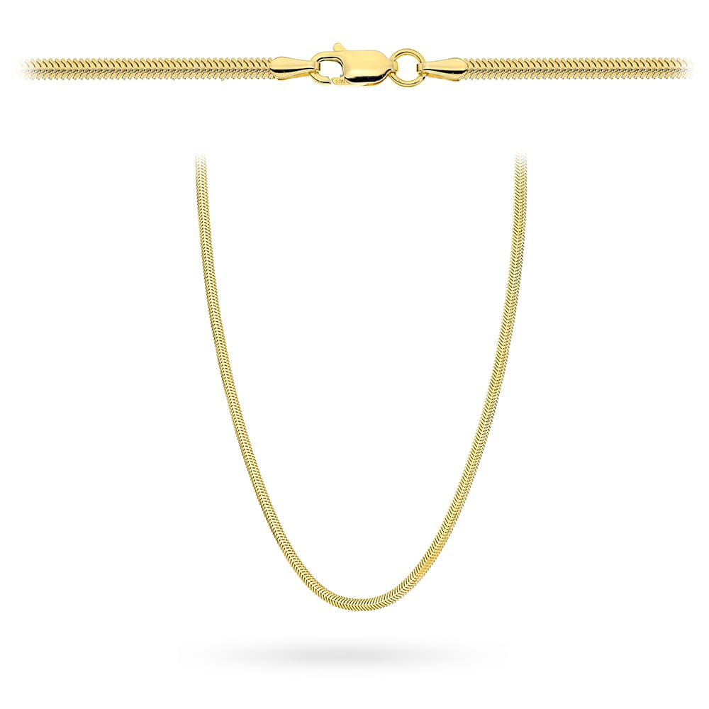 Naszyjnik złoty żmijka - 2,6 mm (Rozmiar pr. 585: 42 cm; Gramatura: 5.04)