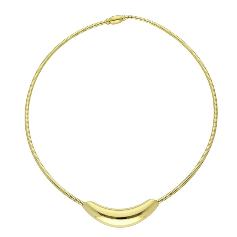 Naszyjnik złoty choker kolia ze stali chirurgicznej