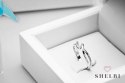 Złoty pierścionek zaręczynowy z diamentem białe złoto Staviori