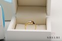 Złoty pierścionek z brylantem żółte złoto Staviori