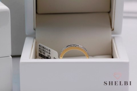 Złoty pierścionek z brylantami żółte złoto Staviori Złoty pierścionek z brylantami żółte złoto Staviori