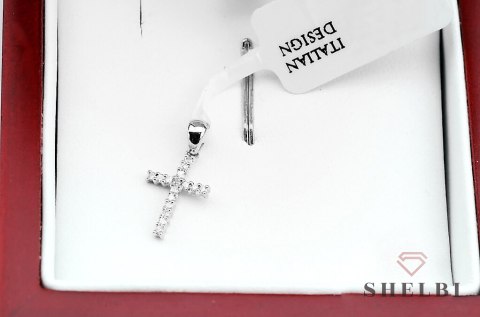 Złoty wisiorek z diamentami białe złoto Staviori Złoty wisiorek z diamentami białe złoto Staviori
