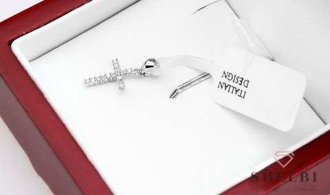 Złoty wisiorek z diamentami białe złoto Staviori Złoty wisiorek z diamentami białe złoto Staviori