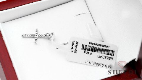 Złoty wisiorek z diamentami białe złoto Staviori Złoty wisiorek z diamentami białe złoto Staviori