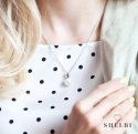 Srebrny naszyjnik z naturalną perłą hodowlaną słodkowodną Staviori