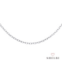 Łańcuszek srebrny rollo diamentowany dł. 50cm