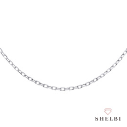 Łańcuszek srebrny rollo diamentowany dł. 50cm