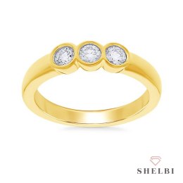 Złoty pierścionek PZD6350 - Diament
