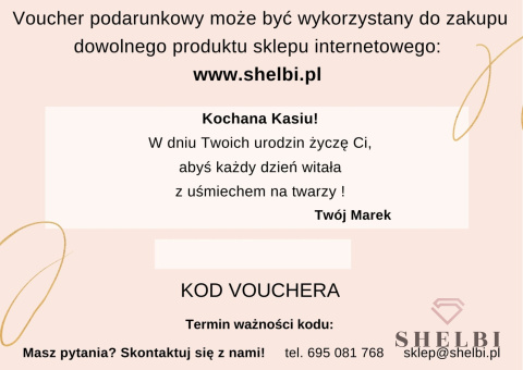 Karta podarunkowa online na URODZINY (e-voucher) dedykacja Karta podarunkowa online na URODZINY (e-voucher) dedykacja