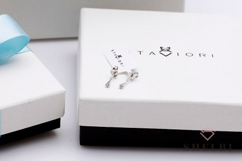 Złote kolczyki z diamentami białe złoto Staviori Złote kolczyki z diamentami białe złoto Staviori