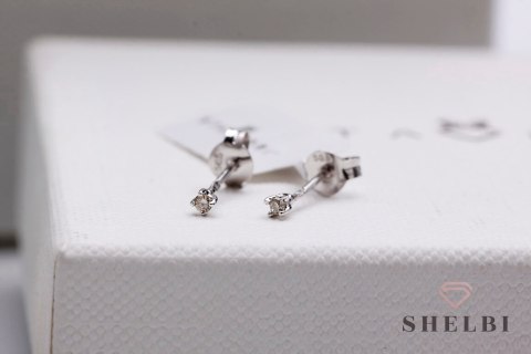 Złote kolczyki z diamentami białe złoto Staviori Złote kolczyki z diamentami białe złoto Staviori