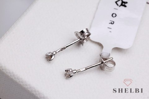 Złote kolczyki z diamentami białe złoto Staviori Złote kolczyki z diamentami białe złoto Staviori