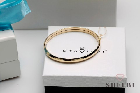Złota bransoletka sztywna 19cm Staviori Złota bransoletka sztywna 19cm Staviori