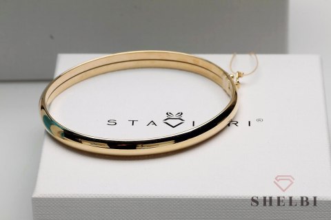 Złota bransoletka sztywna 19cm Staviori Złota bransoletka sztywna 19cm Staviori