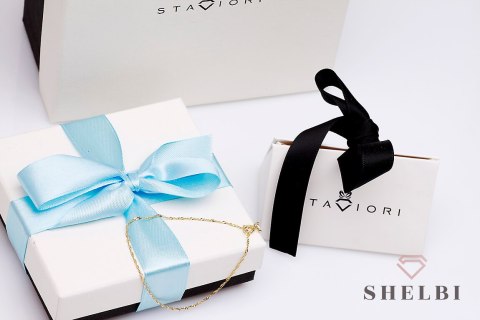 Złota bransoletka singapur żółte złoto Staviori Złota bransoletka singapur żółte złoto Staviori