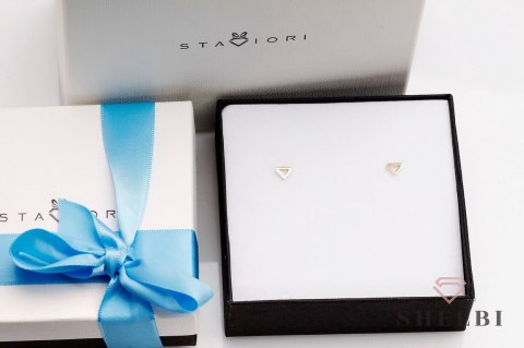 Złote kolczyki diament żółte złoto Staviori Złote kolczyki diament żółte złoto Staviori