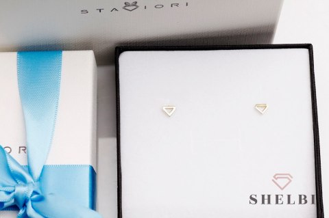 Złote kolczyki diament żółte złoto Staviori Złote kolczyki diament żółte złoto Staviori