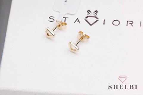 Złote kolczyki diament żółte złoto Staviori Złote kolczyki diament żółte złoto Staviori