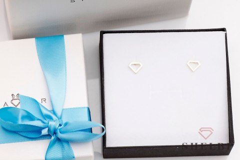 Złote kolczyki diamenty żółte złoto Staviori Złote kolczyki diamenty żółte złoto Staviori