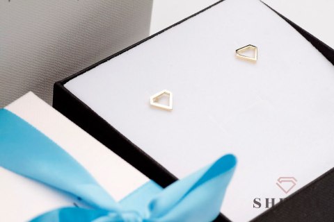 Złote kolczyki diamenty żółte złoto Staviori Złote kolczyki diamenty żółte złoto Staviori
