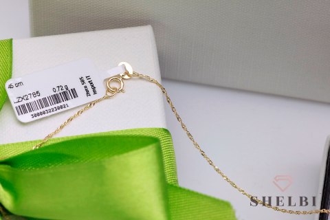 Złoty Łańcuszek singapur żółte złoto 40 cm Staviori Złoty Łańcuszek singapur żółte złoto 40 cm Staviori