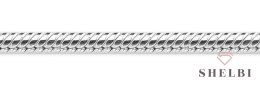 Srebrny Łańcuszek linka srebro rodowane 45 cm Staviori