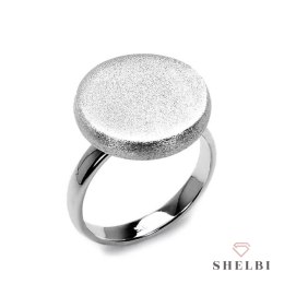 Srebrny pierścionek szczotkowane kółko Staviori