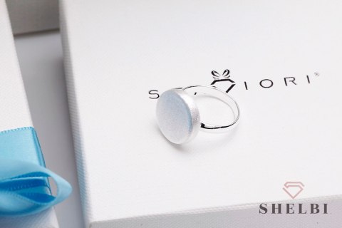 Srebrny pierścionek szczotkowane kółko Staviori Srebrny pierścionek szczotkowane kółko Staviori