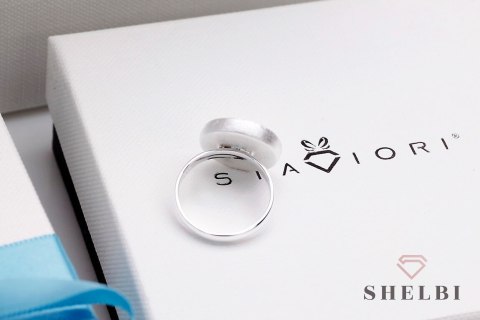 Srebrny pierścionek szczotkowane kółko Staviori Srebrny pierścionek szczotkowane kółko Staviori