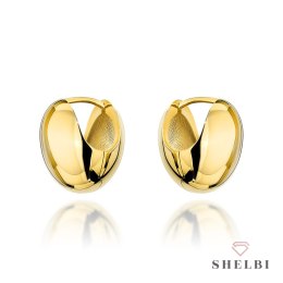 Kolczyki złote gładkie kule 585 Shelbi