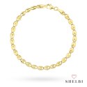Bransoletka złota o regularnym owalnym wzorze 585 SHELBI
