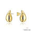 Kolczyki złote krople małe 585 SHELBI łezki kolczyki