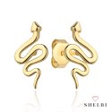 Kolczyki złote węże 585 SHELBI
