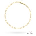 Bransoletka złota delikatne ogniwka 585 SHELBI