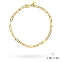 Bransoletka złote ogniwa 585 SHELBI