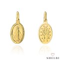 Cudowny Medalik zawieszka wisiorek pr. 585 prezent Chrzest, Komunia Św., Bierzmowanie 585 SHELBI