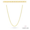 Łańcuszek złoty pr. 585 - splot gucci płaski 45 cm 585 SHELBI