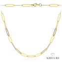 Naszyjnik złoty długie ogniwa 45 cm 585 SHELBI