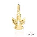 Zawieszka złota anioł z krzyżykiem 585 SHELBI