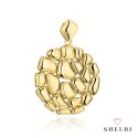 Zawieszka złota ruchoma z nieregularnymi elementami 585 SHELBI
