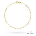 Bransoletka złota subtelne ogniwa 585 SHELBI