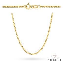 Łańcuszek złoty pr. 585 - splot lisi ogon 70 cm 585 SHELBI