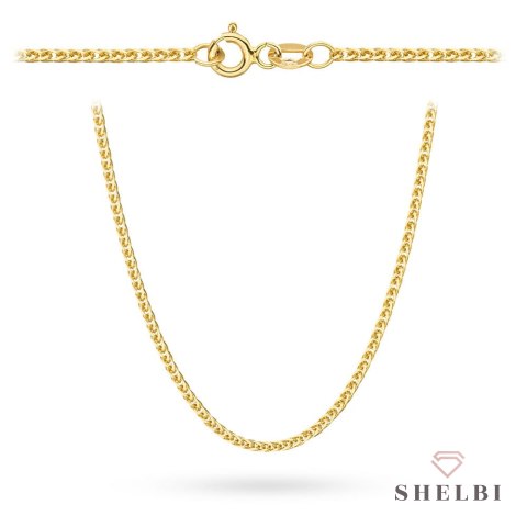 Łańcuszek złoty pr. 585 - splot lisi ogon 70 cm 585 SHELBI
