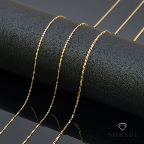Łańcuszek złoty pr. 585 - splot lisi ogon 70 cm 585 SHELBI