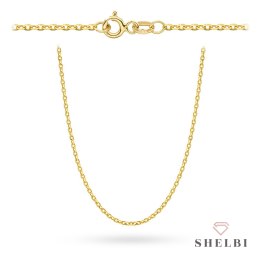 Łańcuszek złoty - splot rolo diamentowany 70 cm 585 SHELBI