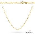 Naszyjnik złoty ogniwa ze znakiem nieskończoności 585 SHELBI