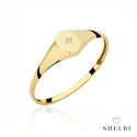 Pierścionek złoty gwiazda północy 585 SHELBI